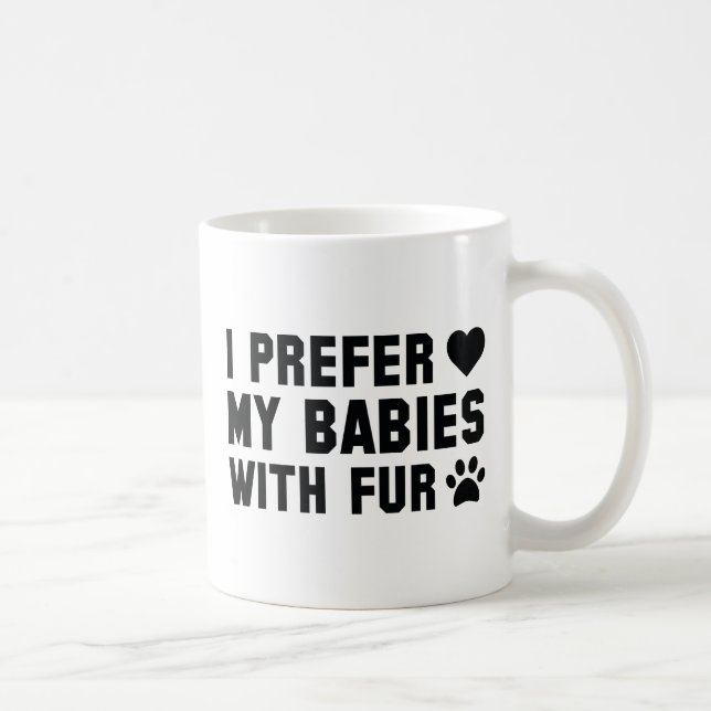 Taza De Café Prefiero Mis Bebés Con Piel (Derecha)