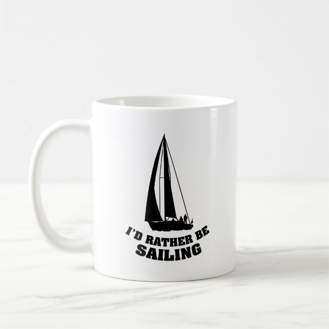 Taza De Café Prefiero navegar por el café Mug (Izquierda)