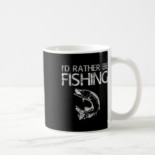 Taza De Café Prefiero Pescar Camisa de Pescador
