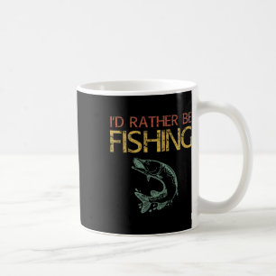 Taza De Café Prefiero Pescar Camisa de Pescador 1