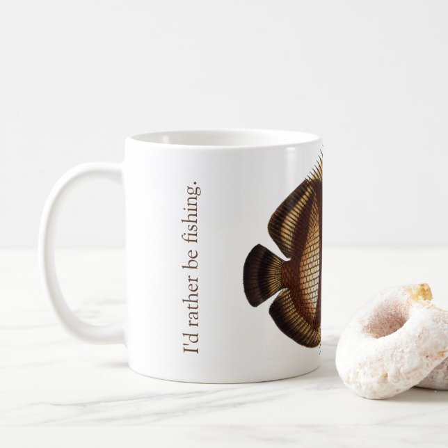 Taza De Café Prefiero pescar Mug (Con donut)