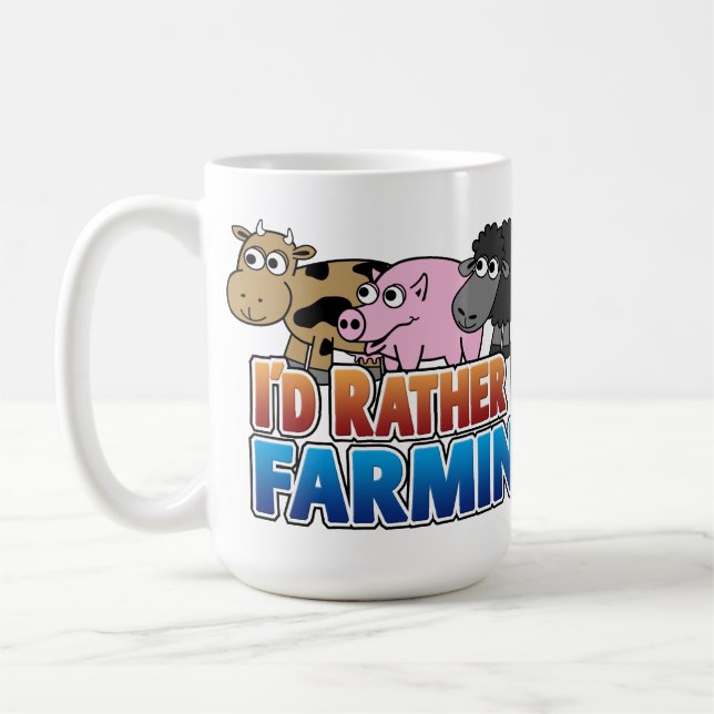 Taza De Café ¡Prefiero ser agricultor! (Agricultura virtual) (Izquierda)