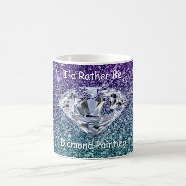Taza De Café Prefiero Ser Pintura De Diamantes (Centro)