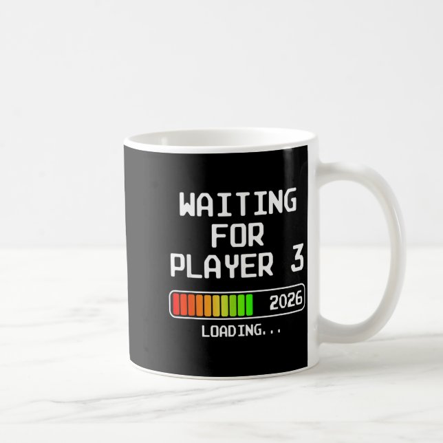 Taza De Café Pregnancy Announcement 2026 Waiting For Player 3 D (Derecha)