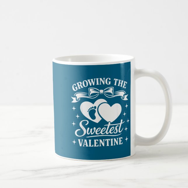 Taza De Café Pregnancy Announcement Growing The Sweetest Valent (Derecha)