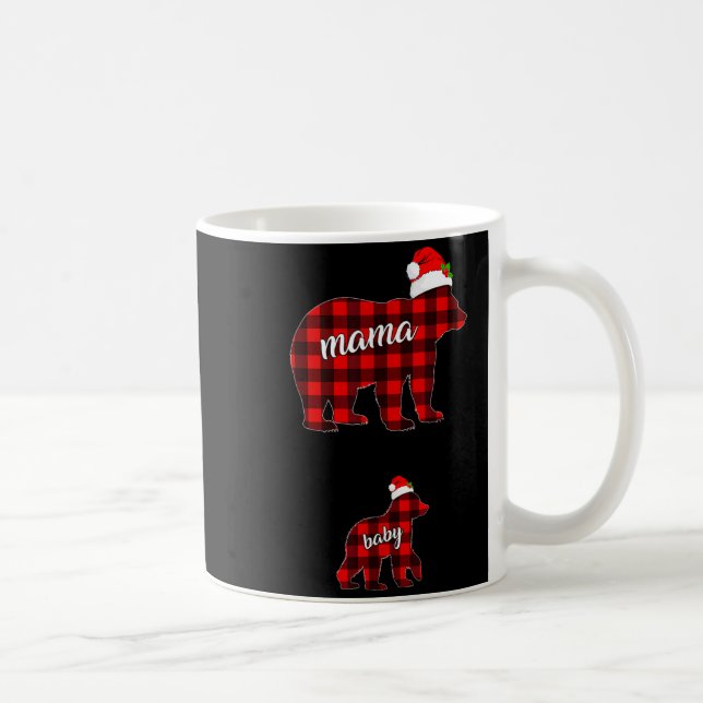 Taza De Café Pregnant Women Mom Mama Bear Pregnancy Christmas P (Derecha)
