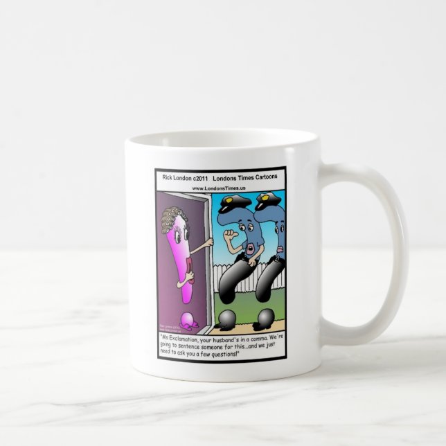 Taza De Café Pregunta Policía Gracioso Regalos Tees Mugs & Card (Derecha)