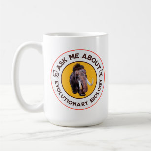Taza De Café Pregúntame sobre biología evolutiva Mamut lanudo