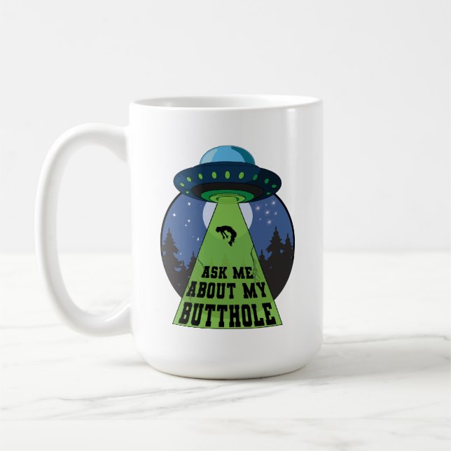 Taza De Café Pregúntame sobre mi divertida película de secuestr (Izquierda)
