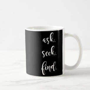 Taza De Café Preguntar Buscar Cita Biblia Imprimir Cristia Gráf