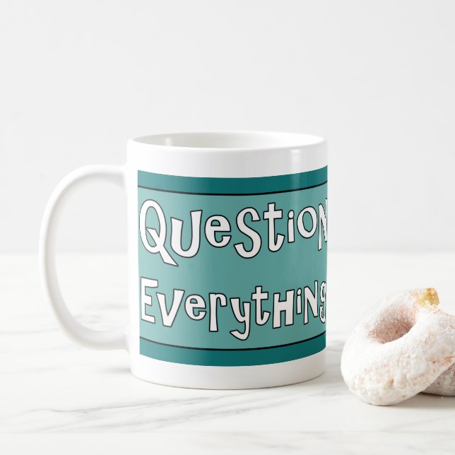Taza De Café Preguntar todo (Con donut)