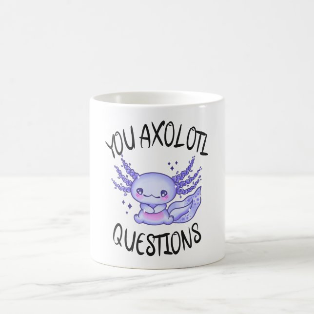 Taza De Café Preguntas axolotl (Centro)