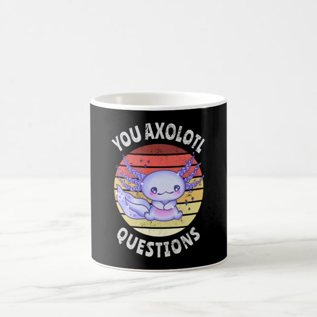 Taza De Café Preguntas axolotl (Centro)