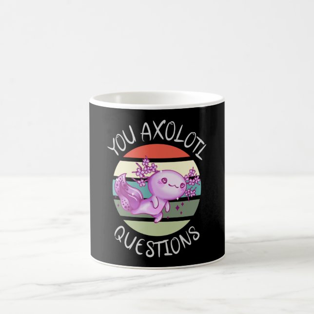 Taza De Café Preguntas axolotl (Centro)