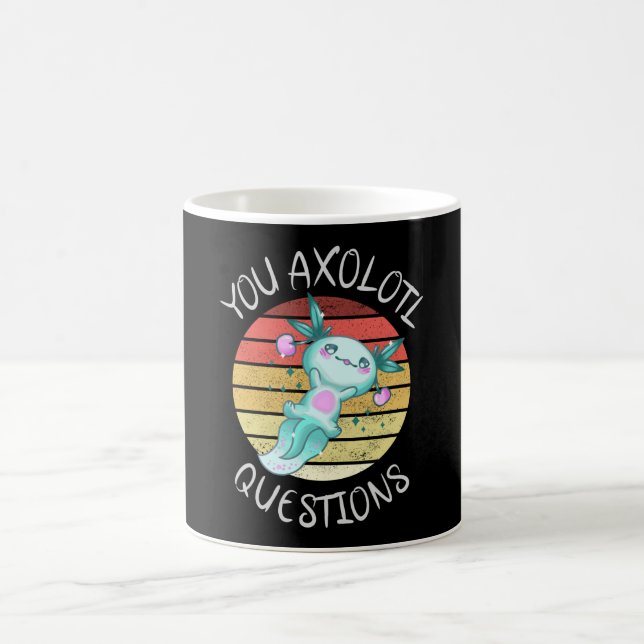 Taza De Café Preguntas axolotl (Centro)