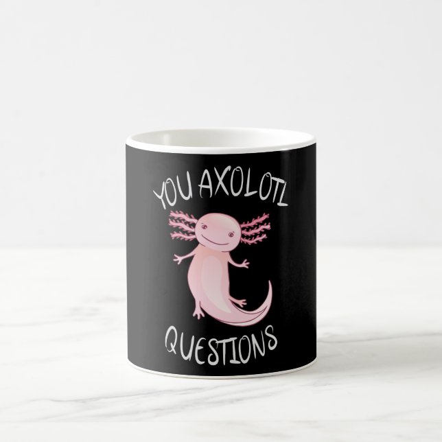 Taza De Café Preguntas axolotl (Centro)