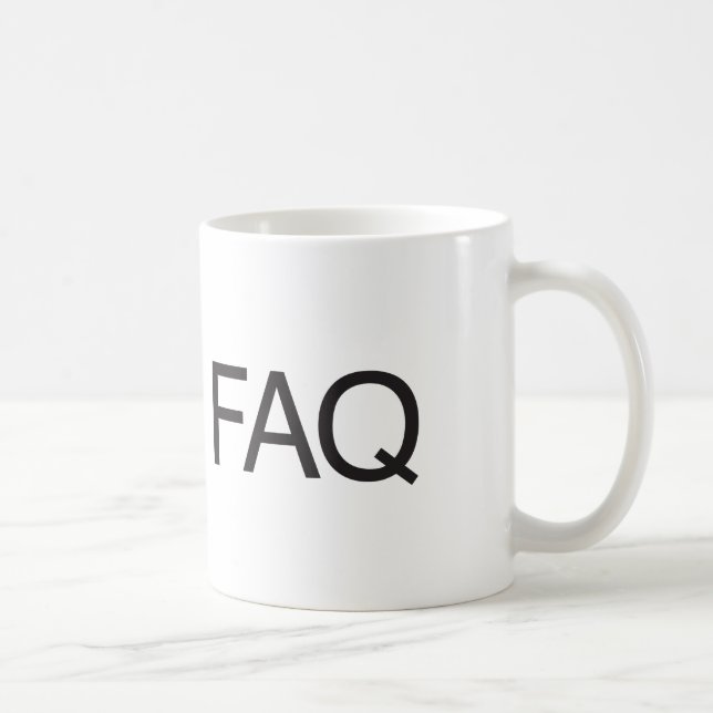 Taza De Café Preguntas frecuentes (Derecha)