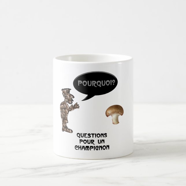 Taza De Café “Preguntas para un champiñón” (Centro)