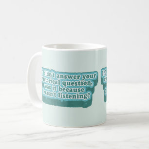 Taza De Café Preguntas retóricas Gramática divertida