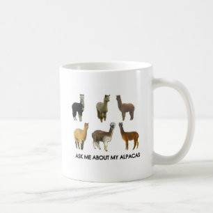 Taza De Café Pregúnteme acerca de mis alpacas