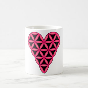 Taza De Café Premium Mug con 'Corazón de la Vida' x1, Diseño, 3