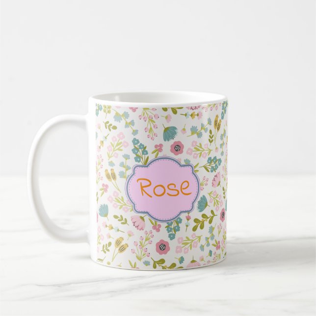 Taza De Café prénom personnalisé, nombre personalizado (Izquierda)
