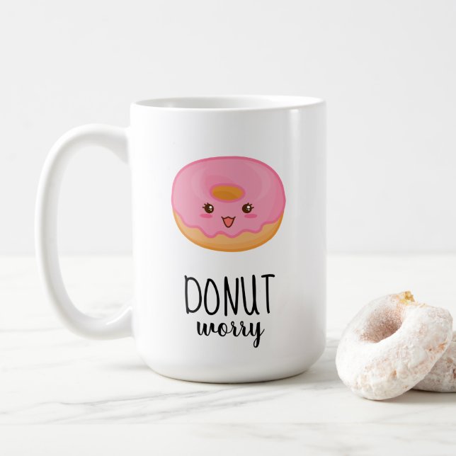 Taza De Café Preocupación de DONUT (Con donut)
