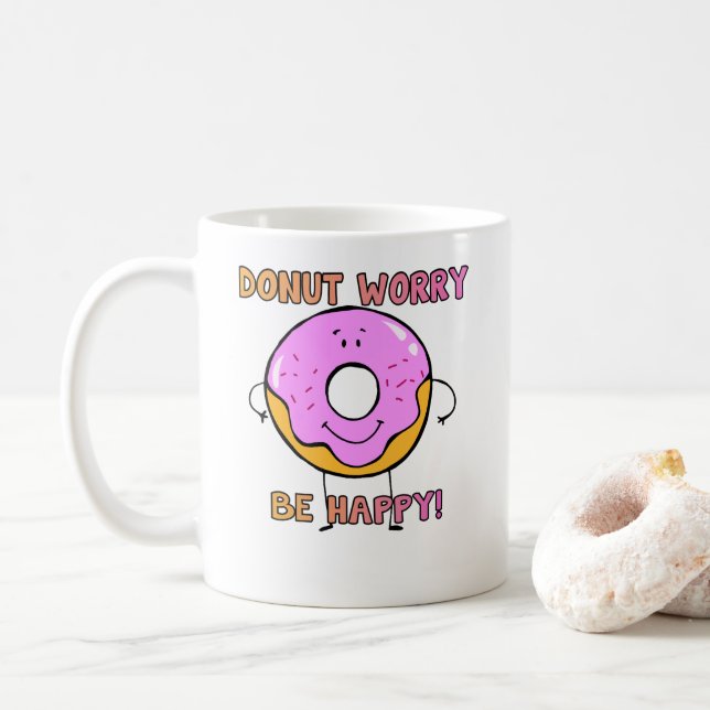 Taza De Café Preocupación del buñuelo (Con donut)