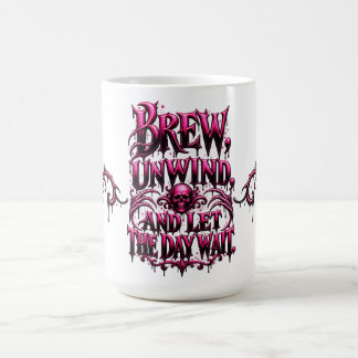 Taza De Café Prepara, relájate y deja que el día espere Rosa Ne