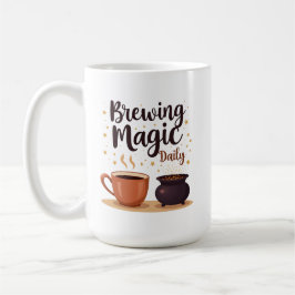 Taza De Café Preparando Magia Diaria
