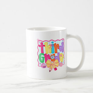 Taza De Café Preppy De Regreso A La Escuela 3er Grado Coquette