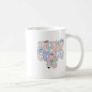 Taza De Café Preppy Floral de Regreso a Clases para Niña Coquet