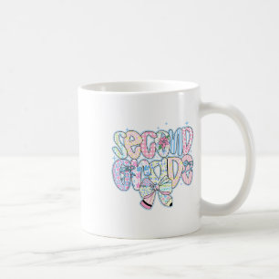 Taza De Café Preppy Floral de Regreso a la Escuela para Niña Co