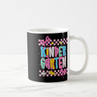 Taza De Café Preppy Kindergarten Regreso a Clases 1er Grado Ens
