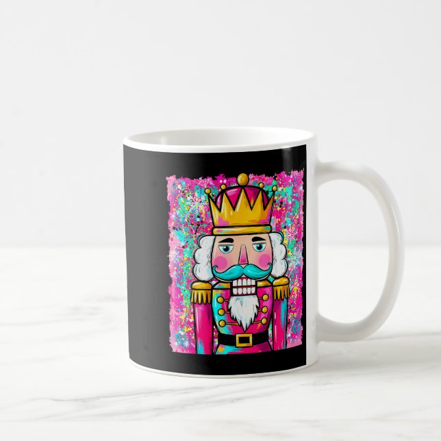 Taza De Café Preppy Nutcracker Merry Christmas Xmas Pajamas Wom (Derecha)