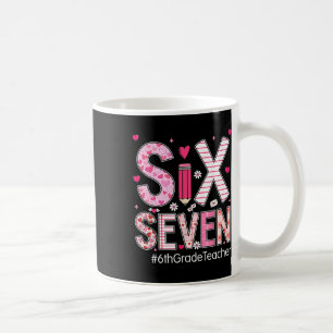 Taza De Café Preppy Six Seven 67 Día de San Valentín 6to Grado