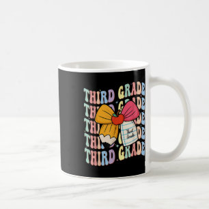 Taza De Café Preppy Tercer Grado Lápiz Coqueta Lazo De Vuelta A