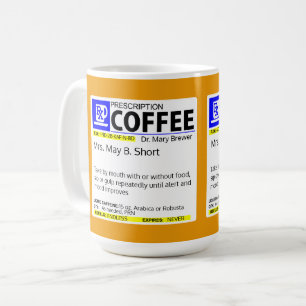 TAZA DE CAFÉ PRESCRIPCIÓN COMPLETAMENTE ADAPTABLE DEL CAFÉ