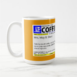 TAZA DE CAFÉ PRESCRIPCIÓN COMPLETAMENTE ADAPTABLE DEL CAFÉ