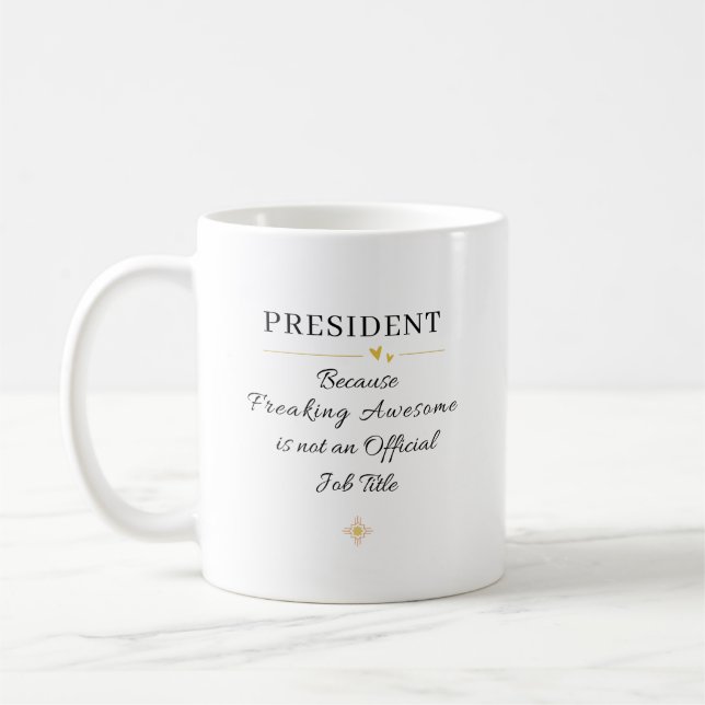 Taza De Café President Office Quote (Izquierda)