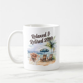 Taza De Café Presidenta de la playa de Jubilación de Mujeres