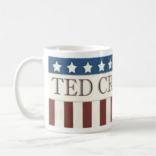 Taza De Café Presidente 2016 barras y estrellas de Ted Cruz