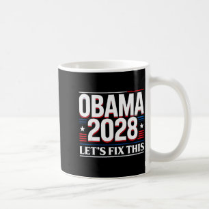 Taza De Café Presidente Barack Obama 2028 Rtrait Patriótico Dem