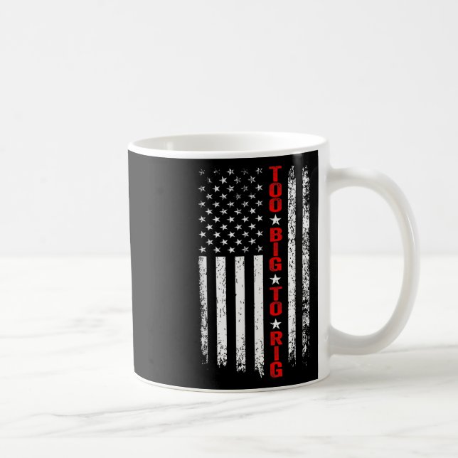 Taza De Café Presidente de Maga en 2024. Maga Demasiado Grande  (Derecha)