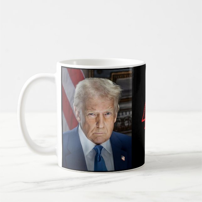 Taza De Café Presidente Donald J. Trump 47 (Izquierda)