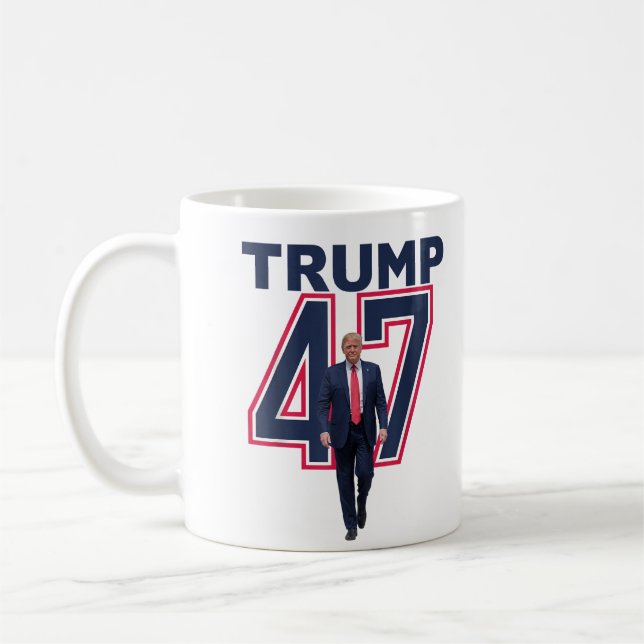 Taza De Café Presidente Donald Trump 47 Trump Ganador 2024 Trum (Izquierda)