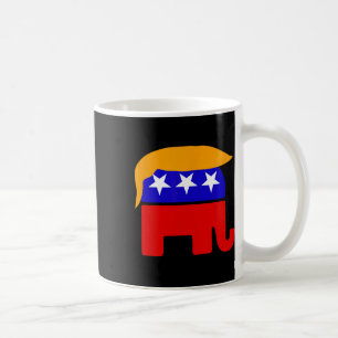 Taza De Café Presidente Donald Trump Elephant Hair republicano