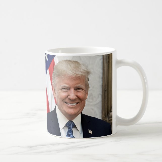 Taza De Café Presidente Donald Trump y peniques de VP Mike (Derecha)