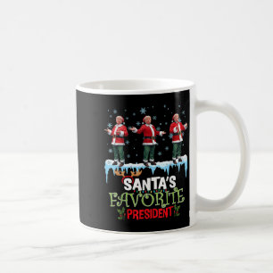 Taza De Café Presidente favorito de Santa Santa Trump Baile Div