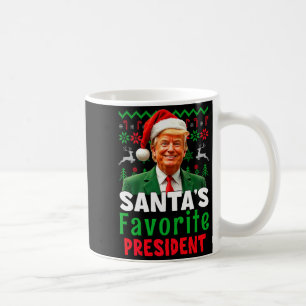 Taza De Café Presidente favorito de Santa Santa Trump Xmas Navi